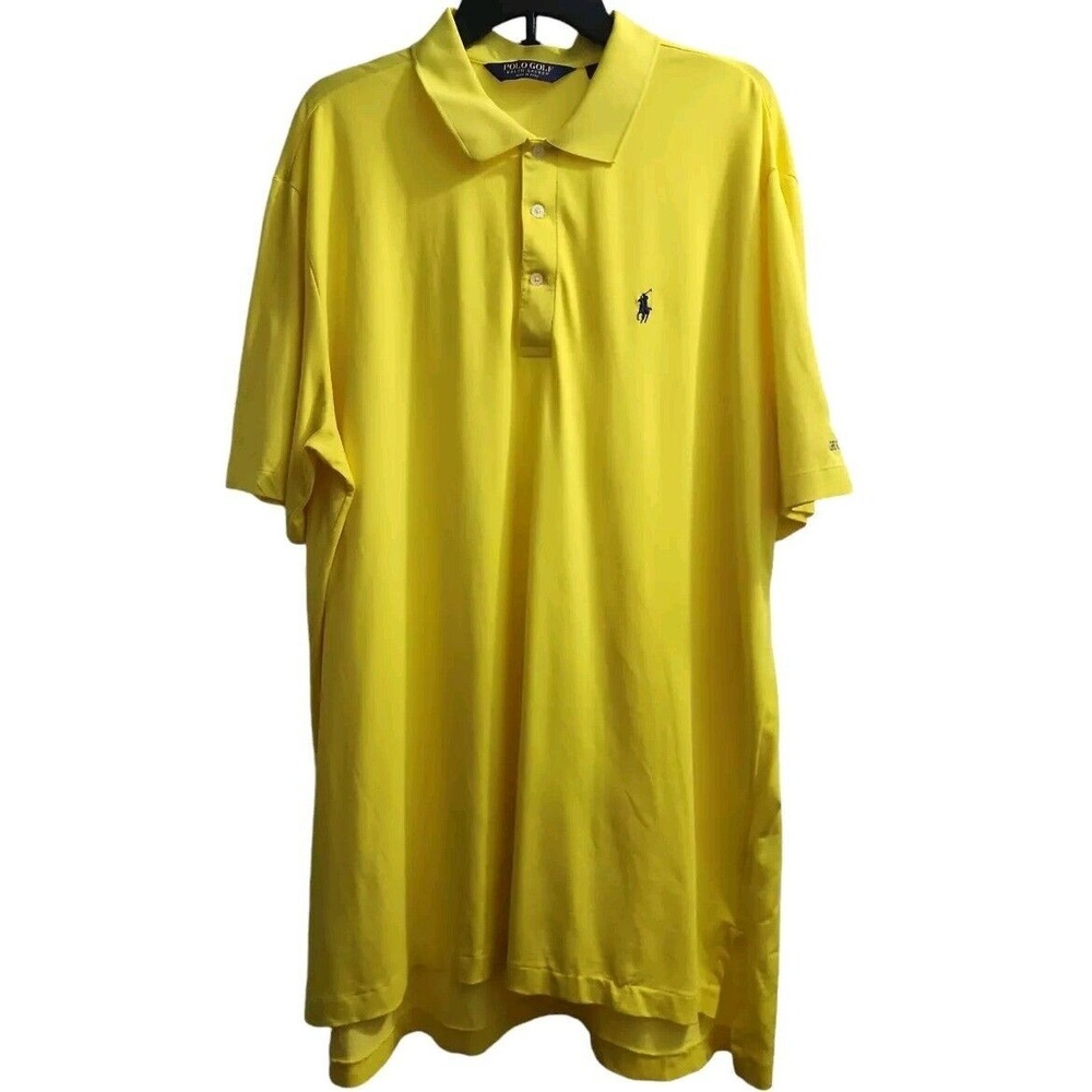 Polo Golf Ralph Laurenโ Mens Size XL Performance Polo Yellow